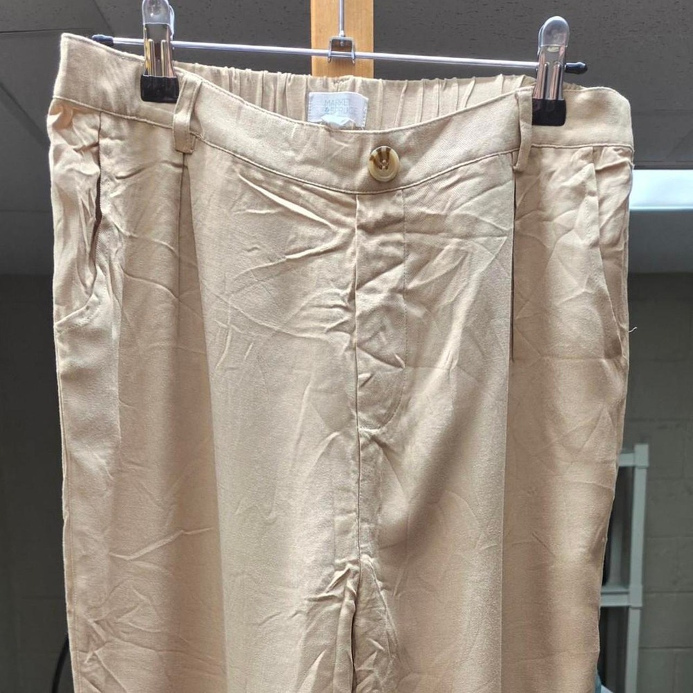 Girls Khaki Trouser Elastic Waist